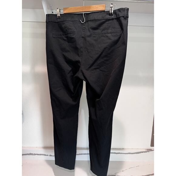 Old Navy Women's High Rise Pixie Split Hem Black Dress Pants Size 16 Work - Picture 9 of 10